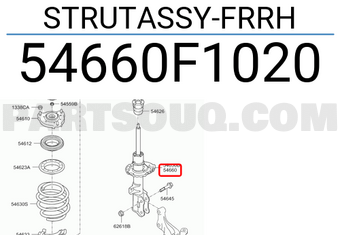 Hyundai / KIA 54660F1020 STRUTASSY-FRRH