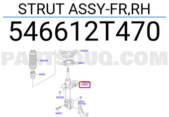 Hyundai / KIA 546612T470 STRUT ASSY-FR,RH