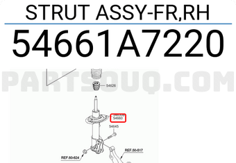 Hyundai / KIA 54661A7220 STRUT ASSY-FR,RH