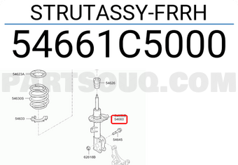 Hyundai / KIA 54661C5000 STRUTASSY-FRRH