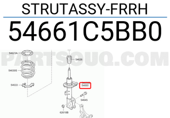 Hyundai / KIA 54661C5BB0 STRUTASSY-FRRH