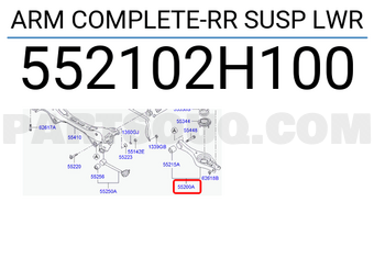 Hyundai / KIA 552102H100 ARM COMPLETE-RR SUSP LWR