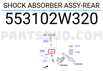 Hyundai / KIA 553102W320 SHOCK ABSORBER ASSY-REAR