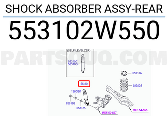 Hyundai / KIA 553102W550 SHOCK ABSORBER ASSY-REAR