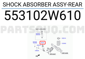 Hyundai / KIA 553102W610 SHOCK ABSORBER ASSY-REAR