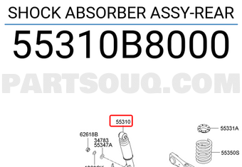Hyundai / KIA 55310B8000 SHOCK ABSORBER ASSY-REAR