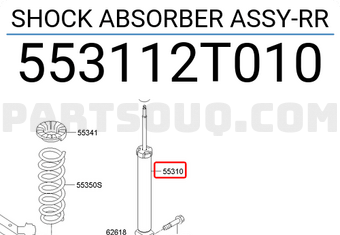 Hyundai / KIA 553112T010 SHOCK ABSORBER ASSY-RR