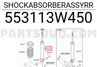 Hyundai / KIA 553113W450 SHOCKABSORBERASSYRR
