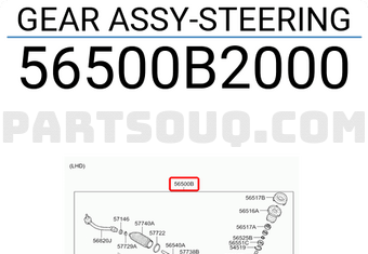 Hyundai / KIA 56500B2000 GEAR ASSY-STEERING