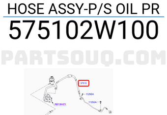Hyundai / KIA 575102W100 HOSE ASSY-P/S OIL PR