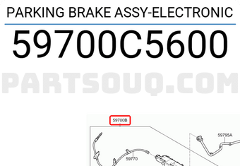 Hyundai / KIA 59700C5600 PARKING BRAKE ASSY-ELECTRONIC