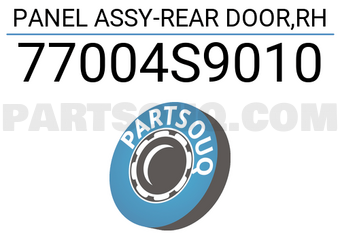 Hyundai / KIA 77004S9010 PANEL ASSY-REAR DOOR,RH