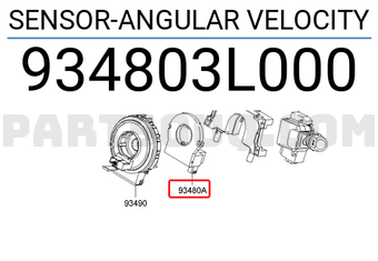 Hyundai / KIA 934803L000 SENSOR-ANGULAR VELOCITY