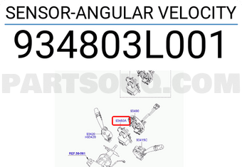 Hyundai / KIA 934803L001 SENSOR-ANGULAR VELOCITY