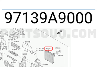 Hyundai / KIA 97139A9000 EVAPORATOR ASSY