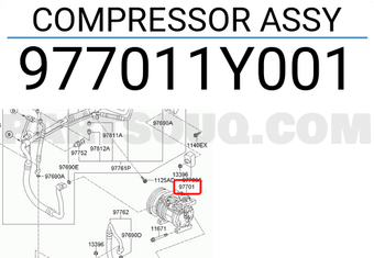 Hyundai / KIA 977011Y001 COMPRESSOR ASSY