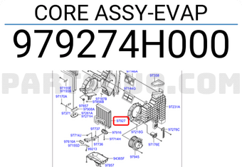Hyundai / KIA 979274H000 CORE ASSY-EVAP