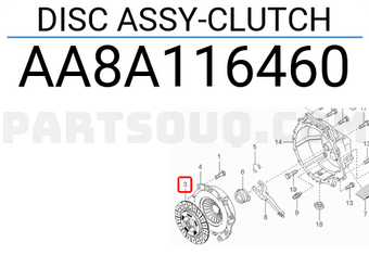 Hyundai / KIA AA8A116460 DISC ASSY-CLUTCH