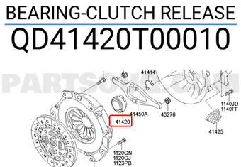 Hyundai / KIA QD41420T00010 BEARING-CLUTCH RELEASE