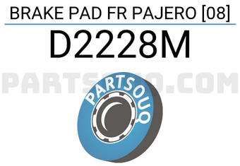 IBK Automotive D2228M BRAKE PAD FR PAJERO [08]
