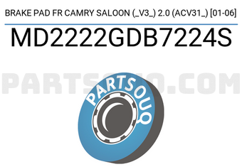 IBK Automotive MD2222GDB7224S BRAKE PAD FR CAMRY SALOON (_V3_) 2.0 (ACV31_) [01-06]