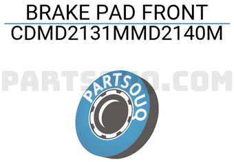 INTIMA CDMD2131MMD2140M BRAKE PAD FRONT