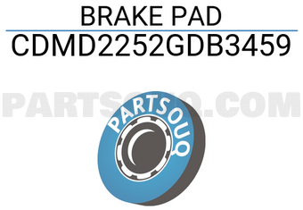 INTIMA CDMD2252GDB3459 BRAKE PAD