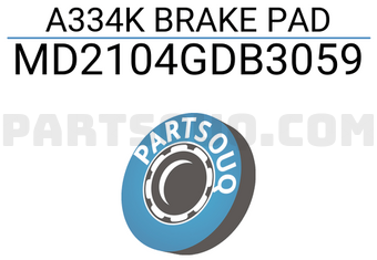 INTIMA MD2104GDB3059 A334K BRAKE PAD