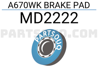 INTIMA MD2222 A670WK BRAKE PAD
