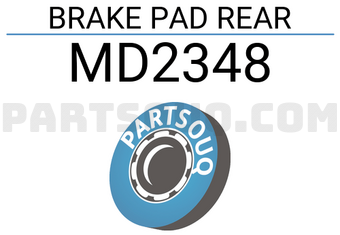 INTIMA MD2348 BRAKE PAD REAR
