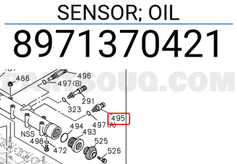 Isuzu 8971370421 SENSOR; OIL