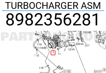 Isuzu 8982356281 TURBOCHARGER ASM