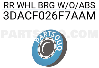 KOYO 3DACF026F7AAM RR WHL BRG W/O/ABS