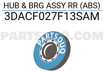 KOYO 3DACF027F13SAM HUB & BRG ASSY RR (ABS)