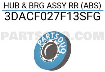 KOYO 3DACF027F13SFG HUB & BRG ASSY RR (ABS)