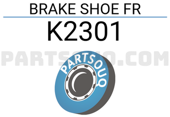 Kashiyama K2301 BRAKE SHOE FR