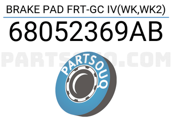 Land Rover 68052369AB BRAKE PAD FRT-GC IV(WK,WK2)
