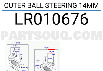 Land Rover LR010676 OUTER BALL STEERING 14MM