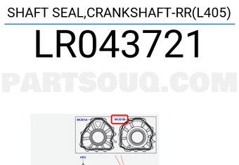 Land Rover LR043721 SHAFT SEAL,CRANKSHAFT-RR(L405)