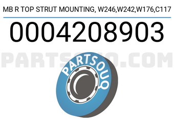 Lemforder 0004208903 MB R TOP STRUT MOUNTING, W246,W242,W176,C117