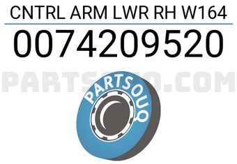 Lemforder 0074209520 CNTRL ARM LWR RH W164