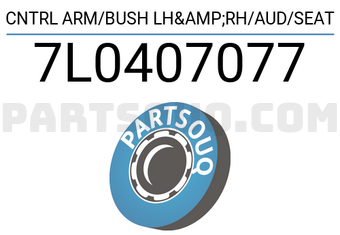 Lemforder 7L0407077 CNTRL ARM/BUSH LH&RH/AUD/SEAT