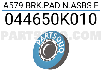 MAXPART 044650K010 A579 BRK.PAD N.ASBS F