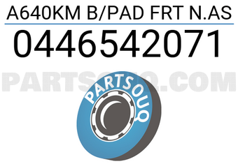 MAXPART 0446542071 A640KM B/PAD FRT N.AS