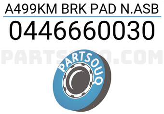 MAXPART 0446660030 A499KM BRK PAD N.ASB