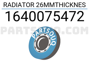 MAXPART 1640075472 RADIATOR 26MMTHICKNES