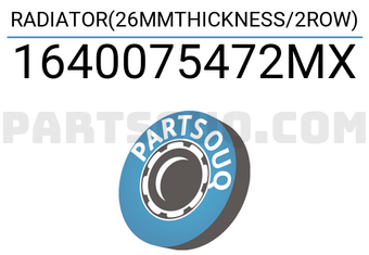MAXPART 1640075472MX RADIATOR(26MMTHICKNESS/2ROW)