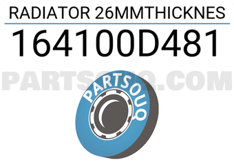 MAXPART 164100D481 RADIATOR 26MMTHICKNES