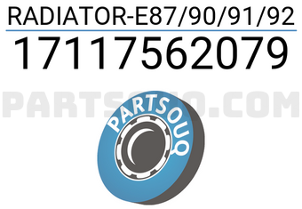 MAXPART 17117562079 RADIATOR-E87/90/91/92