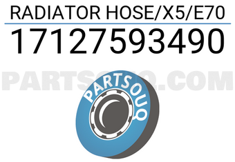 MAXPART 17127593490 RADIATOR HOSE/X5/E70